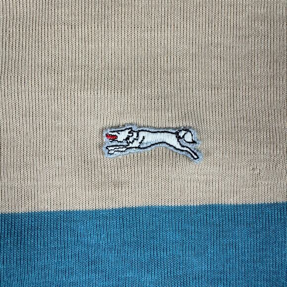 Vintage‎ Coyote by Argo Striped T-Shirt USA Made Blue Natural Men’s Large - Picture 2 of 9